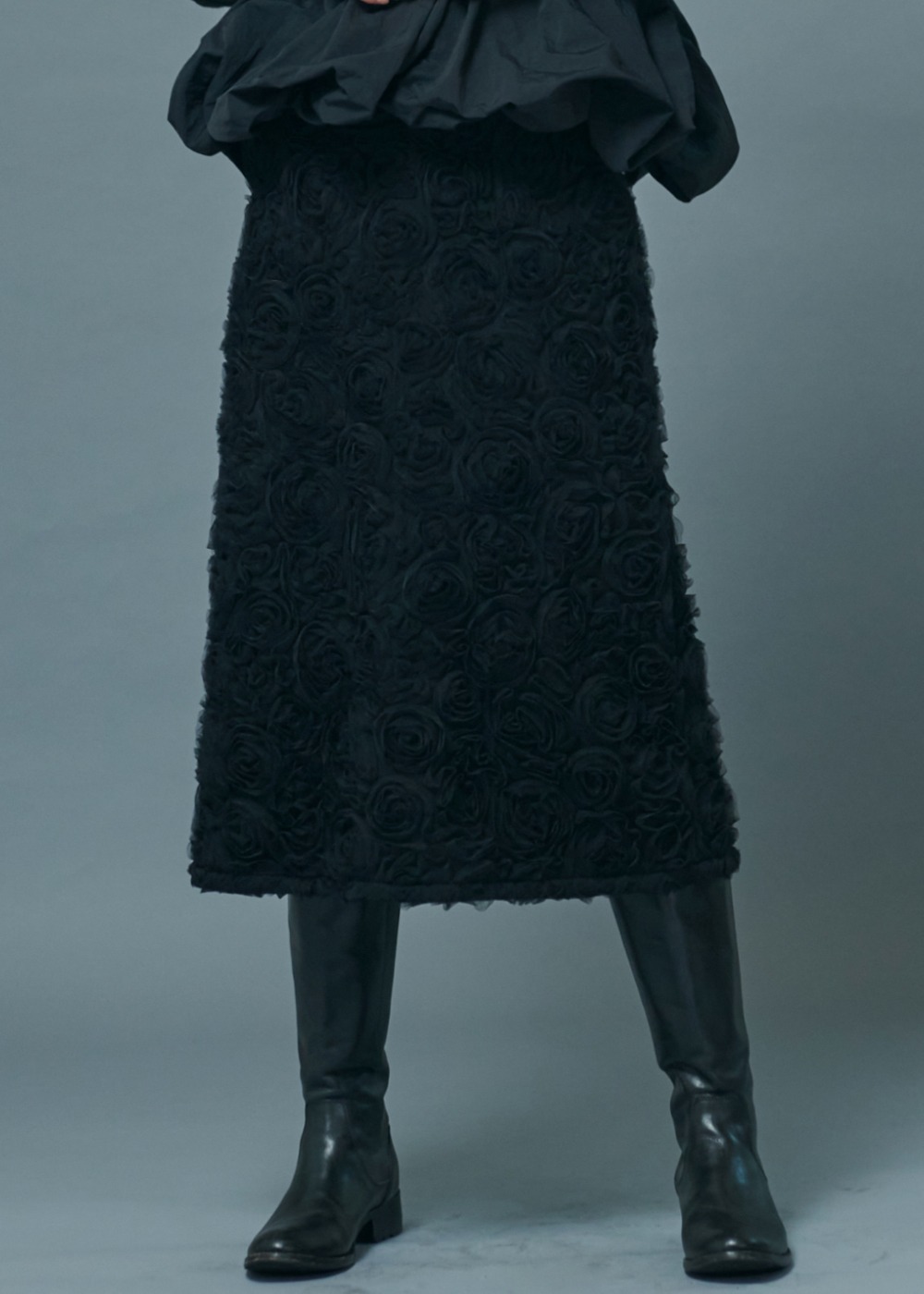 [NEW 15% 할인 ~9/20] 페탈 튤 스커트 Petal Tulle Skirt - Black
